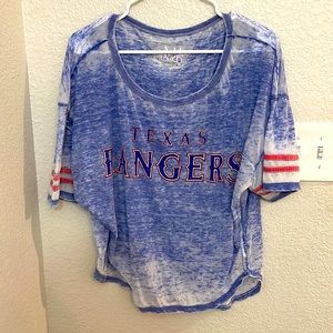 Touch by Alyssa Milano Texas Rangers Short Sleeve Womens Size Medium